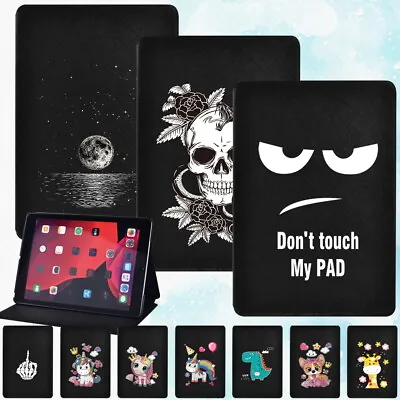 Printed PU Leather Tablet Stand Cover Case For Apple IPad/Mini/Air/Pro • £6.99