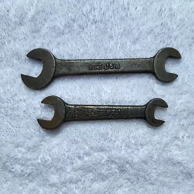 Vintage Ford Motor Company Steel Open End Wrench Set - Made In U.S.A. • $3