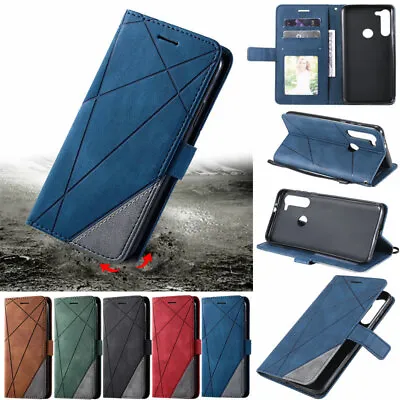 Splice Wallet Leather Flip Cover Case For Motorola Moto G9 Play G60 G30 G100 G20 • $8.49