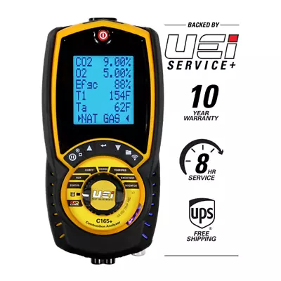 UEi C165+ Residential/Commercial Combustion Analyzer W/High Ppm CO Reading • $1614.96