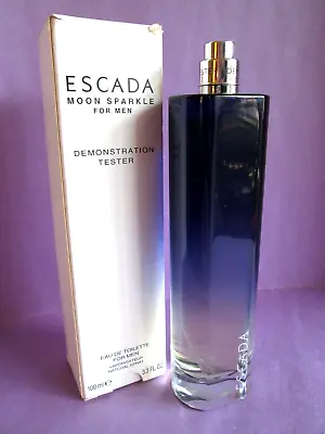 Escada Moon Sparkle For Men Vintage Eau De Toilette Spray 3.3 Oz 100 Ml Tester • $80