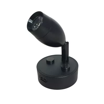 LED Reading Light 12V 24V Black Spotlight Touch Switch USB Campervan Boat Lamp • £13.99