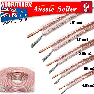 Pure Copper Stereo Audio Amplifier Speaker Wire 12V  Cable 10 12 14 16 18 Gauge • $26.95