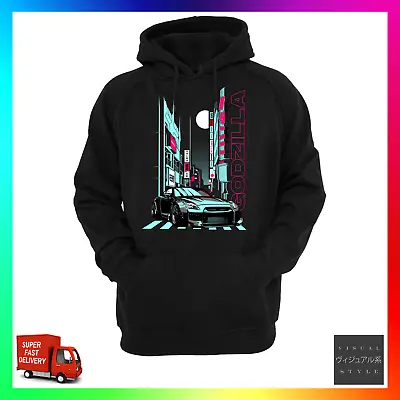 R35 GTR Unofficial Tribute Hoodie Hoody Car Xmas JDM Cool VR38DETT Skyline Turbo • £24.99