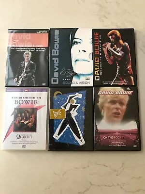 £10 • Buy David Bowie : 6 X DVD’s Sound & Vision On The Rock Trail Serious Moonlight Etc.