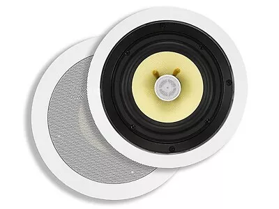 Monoprice Caliber 2-Way Aramid Fiber In-Ceiling Speakers - 6.5 Inch (Pair) • $69.99