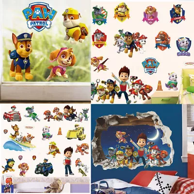3D Paw Patrol Families Wall Stickers Kids Boys Girls Nursery Room Decor Decals • £6.29
