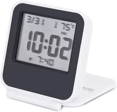 Small Digital Travel Alarm Clock Battery Operated Mini Travel Clock Backlights • $22.40