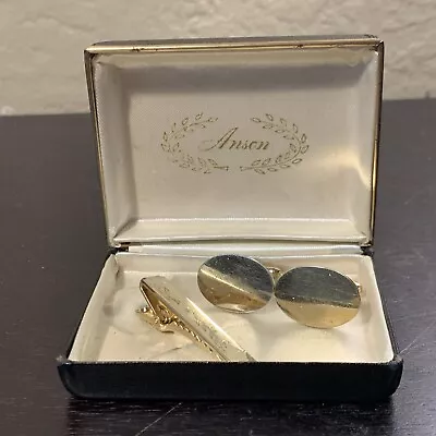 Vintage Anson Cufflink And Money Clip Set Ex Condition • $4