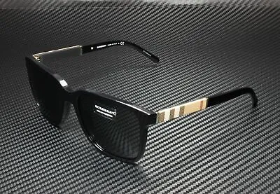BURBERRY BE4181 300187 Black Grey 58 Mm Men's Sunglasses • $139.95