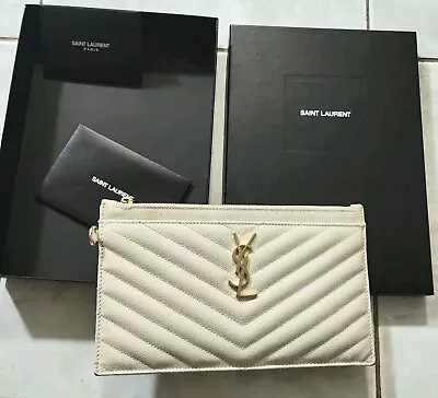 Authentic Ysl Saint Laurent Large Bill Pouch • $380