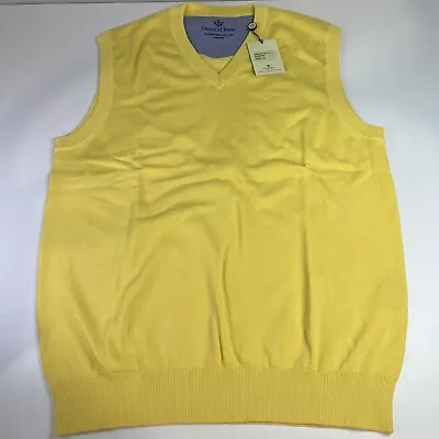 Donald Ross Men’s Medium Cotton Vest Yellow Superfine Cotton Vest New • $22.50