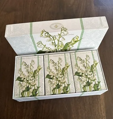 HTF Lily Of The Valley Soap 3 X 5.29oz Bars Made In Italy- Fiorentino • £28.94