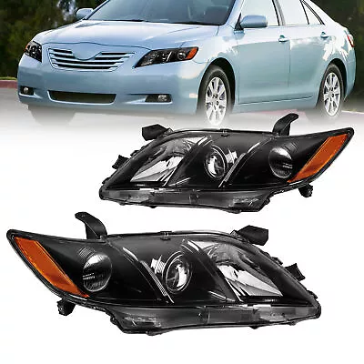 For 2007-09 Toyota Camry Black Projector Headlights Assembly Lamps 2007 2008 09 • $82.91