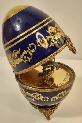 FABERGE Imperial Egg With Limoges Porcelain; Bird Of Prey RARE Limited Edition • $796