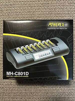 Powerex MH-C801D Turbo Battery Charger Analyzer 8 Slot AA AAA NiMH NiCd Tester • $32