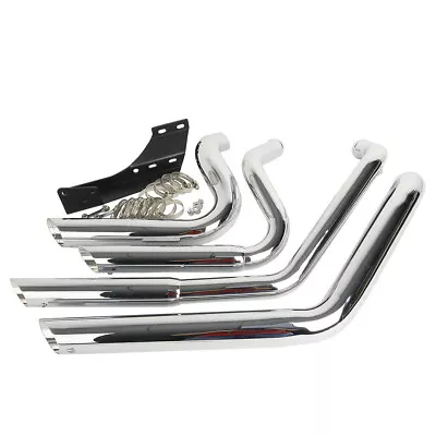 Staggered Shortshot Exhaust Pipes Fit For Harley Sportster Iron 883 XL883N 04-13 • $201.99