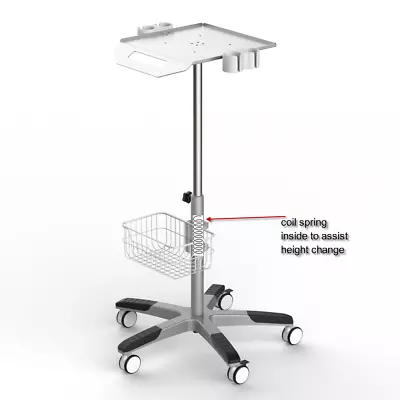 Mobile Rolling Cart For Ultrasound Imaging Scanner System. Aajustable Height FDA • $319