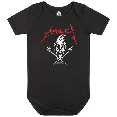 Official Metallica Scary Guy Black Babygrow Bodysuit Metallica Romper Suit • £19.95