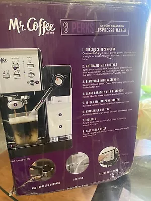 Mr. Coffee BVMC-EM6701SS Espresso Maker And Cappuccino Machine - Silver • $80