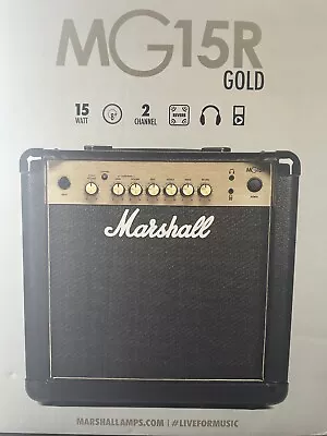 Marshall MG15GR 15-Watt Combo Guitar Amplifier • £75