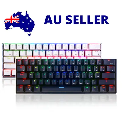 Royal Kludge RK61 Mechanical Keyboard 61 Keys Bluetooth 5.0 Wired Dual Mode RGB  • $115