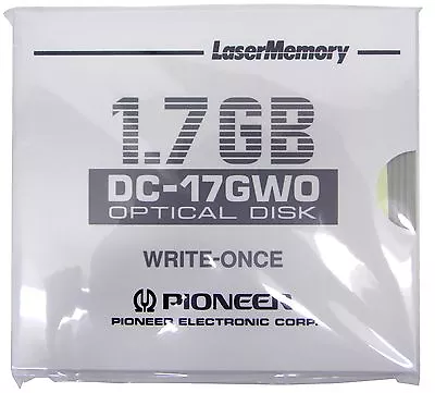 NEW Pioneer DC-17GWO 1.7GB WORM Disk 5.25  Magneto Optical Media MO • $35