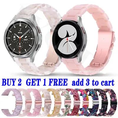Resin Watch Band Strap For Samsung Galaxy Watch 5 4 40 44mm 3 41 45MM Active 2 1 • $18.99