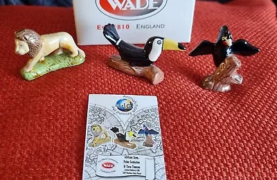 Wade Whimsies African Lion Palm Cockatoo Toco Toucan. Animals From Around The • £1