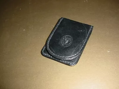 New (with Markings From Storage) Leather Black Cash Money Clip Magnet And Spring • $10.04