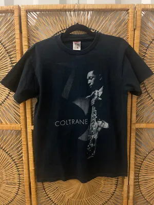 Vtg John Coltrane Gear Inc. Jazz Saxophone Black T-shirt Size Medium • $79.99