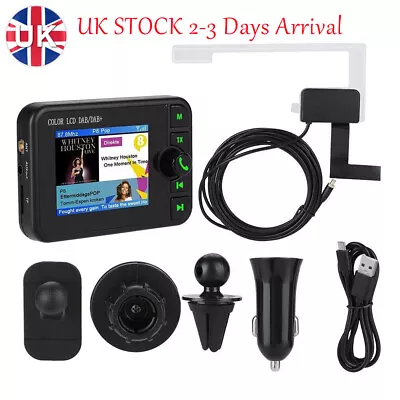 2.4  In-Car DAB/DAB+ Digital Radio Adapter LCD FM Transmitter Magnetic USB • £32.99