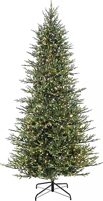 9 Foot Pre-Lit Slim Balsam Fir Artificial Christmas Tree With 800 Clear Lights • $641.82