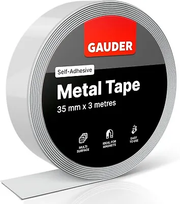 GAUDER Self-Adhesive Metal Tape | Thin Metal Strips For Magnets Tonies® Figures • £23