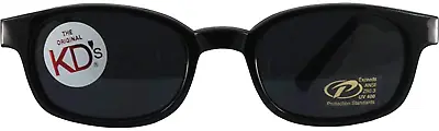 PCSUN Original X-Kd'S Biker Shades Sunglasses UV400 Black Frames Super Dark Lens • $16.98