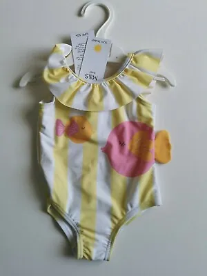 M&S Baby Girls Various Style Swimsuit Swimwear 3-6 Months 12-18 18-24 Months • £6.98