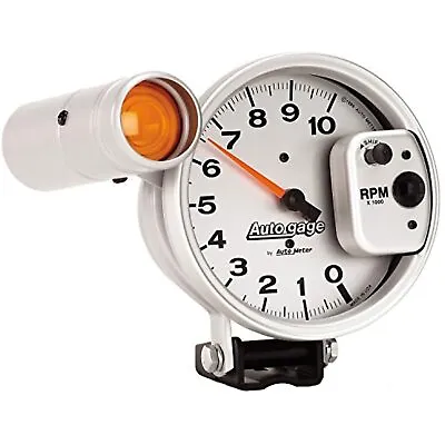 Autogage 233911 AutoMeter 5  Silver Monster Tachometer 0-10000 RPM Shift Light • $230.05