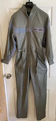 Ladies Soft Leather Jumpsuit Medium Grey • £2.99