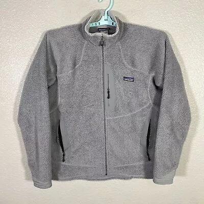 Patagonia Jacket Mens Large Gray Regulator R2 Full Zip Deep Pile Fleece Outdoor • $59.99