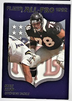 1992 Fleer Football Card All-Pro #2 Mike Kenn Atlanta Falcons Mint • $1