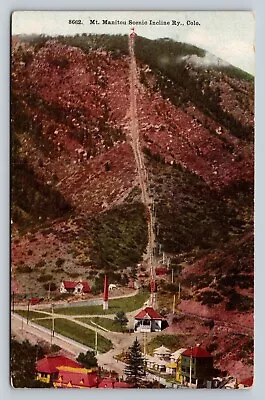 C1910 Mt. Manitou Scenic Incline In Colorado ANTIQUE Postcard • $6.27