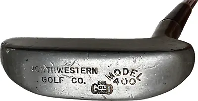 Vintage Northwestern Golf Co. Model 400 24k Gold Plated 35-1/2  Putter • $24.95