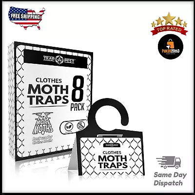 Clothing Moth Traps Non Toxic Moth Traps With Pheromone Attractant (8 Pack) • $13.29