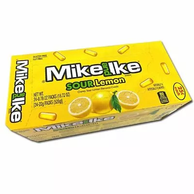 Mike And Ike Sour Lemon .78 Oz. Box Case Of 24 • $11.19