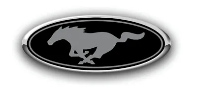 MUSTANG FOX BODY 1979-1993 Overlay Logo Sticker/Decal Black/Silver • $6.99