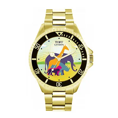 Toff London TLWL-11963 Mens Multicolour Safari Animal Watch • £79.99