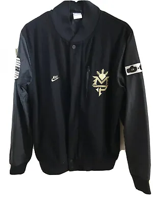 $1099 • Buy Manny Pacquiao Nike Destroyer Jacket Size M Black Bomber *Rare* DEAD STOCK