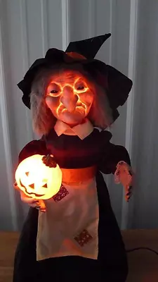 Vintage 1990's ~  Motionette Witch Halloween Animated & Illuminated Telco • $59.99