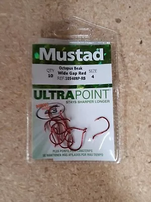 Mustad 10548 Double Wide Gap Bait/Drop Shot Hook Bass Trout & Walleye Hooks • $0.99