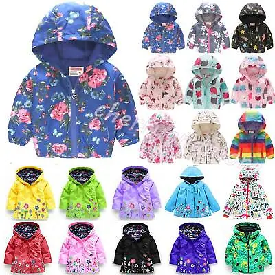£8.82 • Buy Kids Boys Girls Windbreaker Jacket Winter Warm Hoodie Hooded Coat Parka Outwear